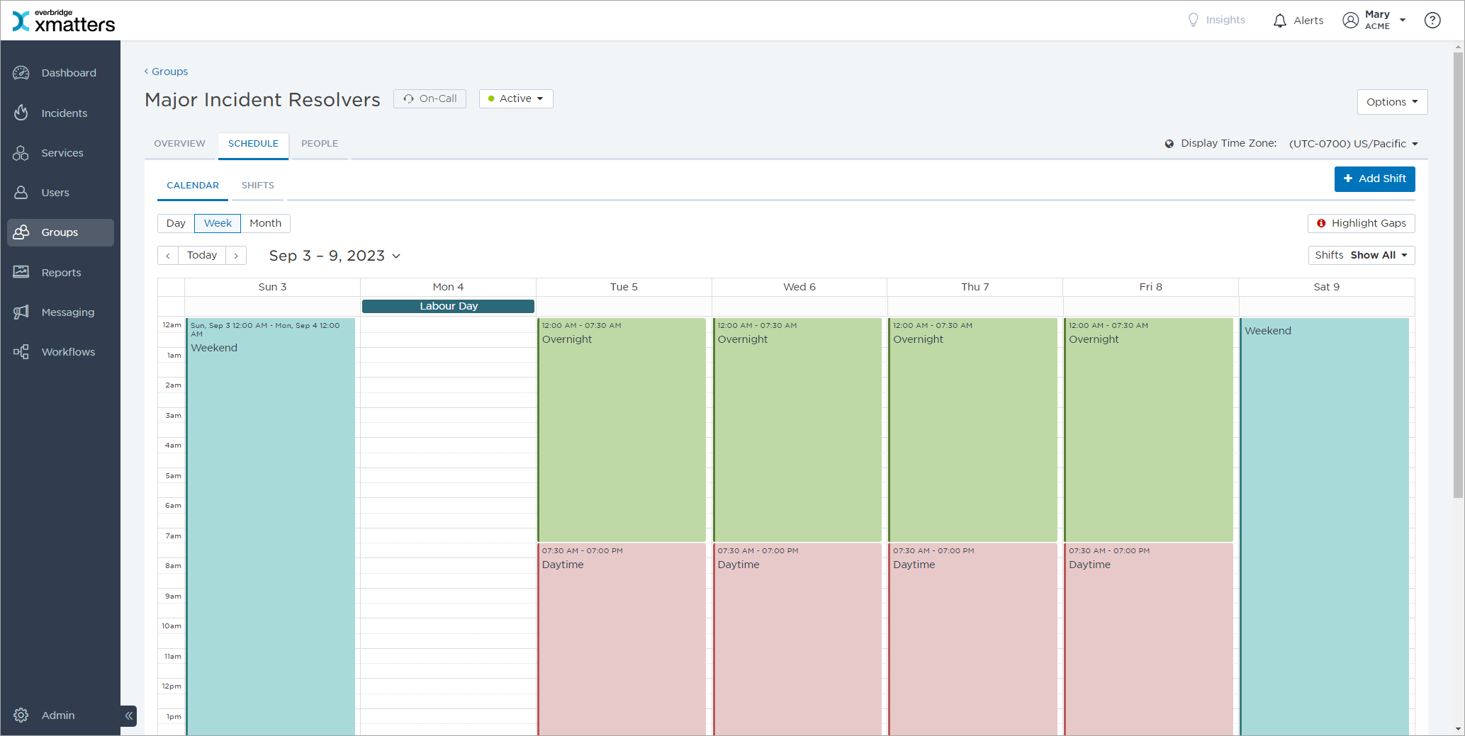 A new way to schedule groups xMatters