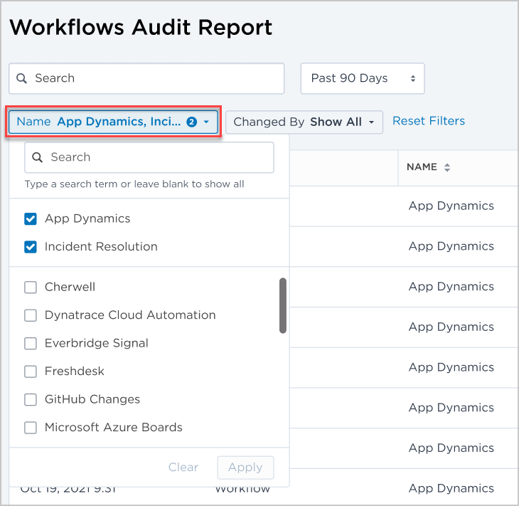 workflows-audit-report-name-filter.png
